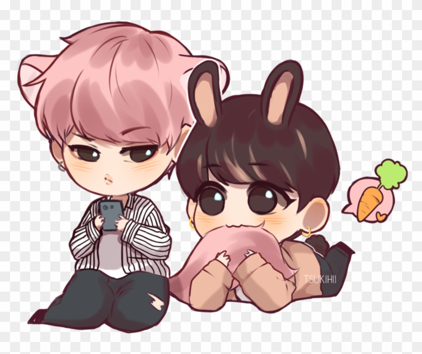 Bts Chibi Jungkook K Pop Pinterest And - Anime Cincila Boy Clipart