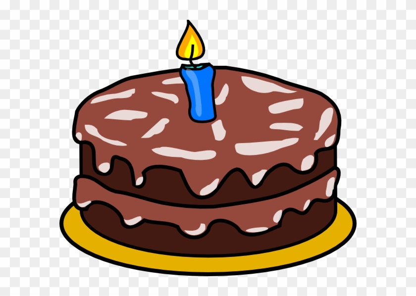 Cake Svg Clip Arts 600 X 518 Px - Birthday Cake With 3 Candles - Png Download