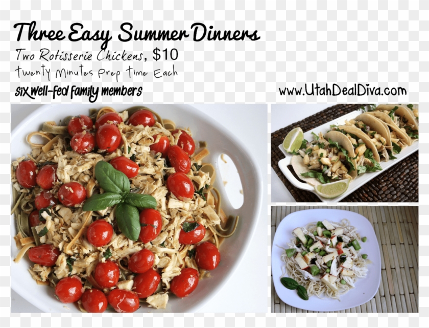 Three Ways With Rotisserie Chicken - Caprese Salad Clipart #4657439
