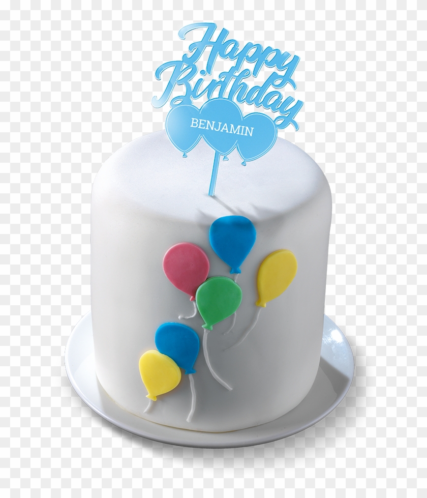 Personalised Cake Topper - Birthday Cake Clipart #4657574