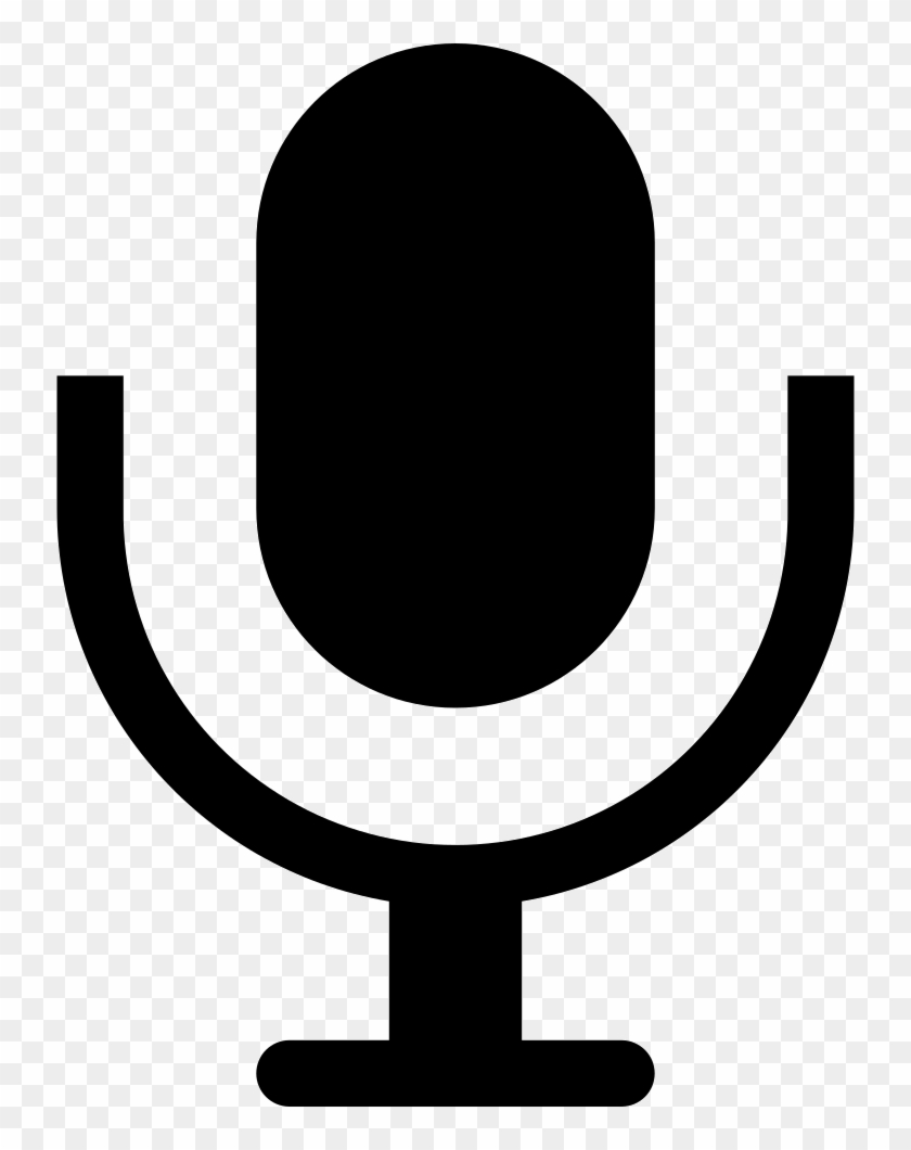 Mic Interface Symbol Comments - Mic Icon Png Vector Clipart #4657912