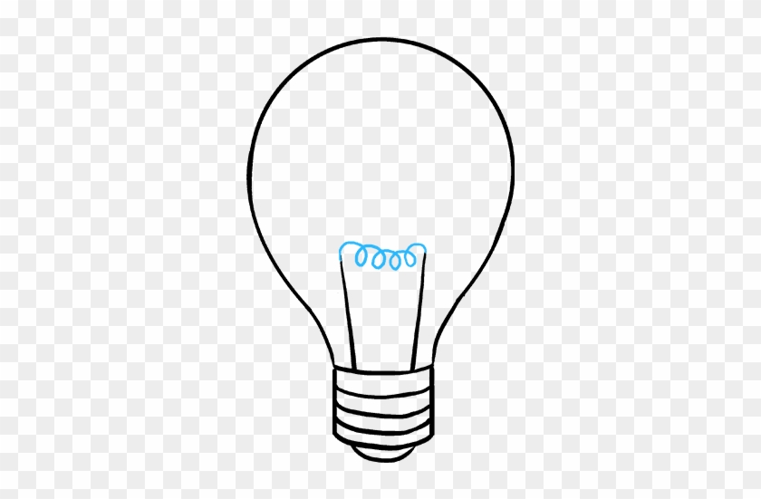 Description For Beautiful Light Bulb Hand Drawing Royalty - Light Bulb Drawing Clipart #4658284