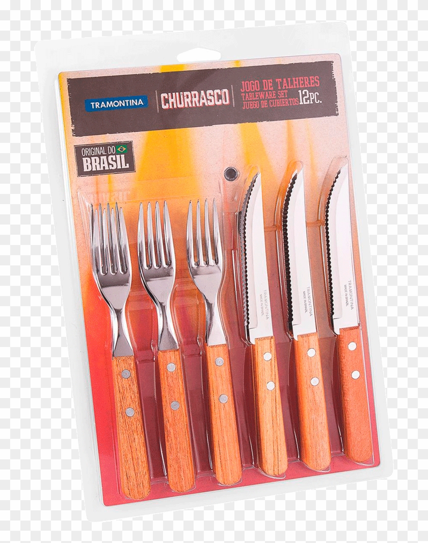 Jogo De Talheres Para Churrasco Tramontina 12 Pecas - Jogo De Talheres Para Churrasco 12 Peças Tramontina Clipart