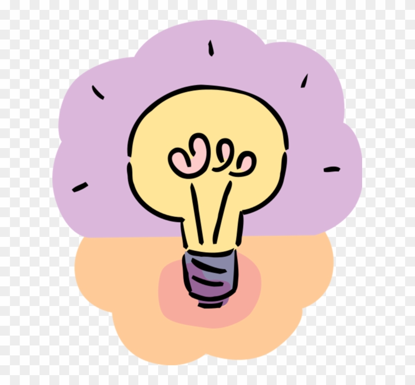 Vector Illustration Of Electric Light Bulb Symbol Of Clipart #4658565