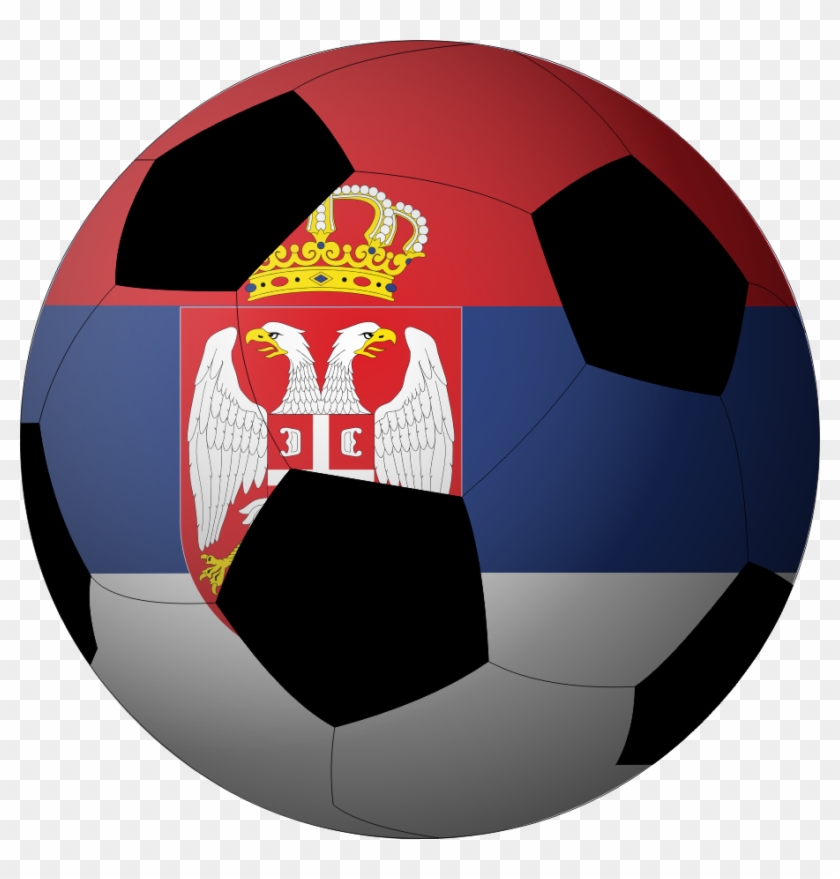 Football Serbia - Serbia Flag Square Clipart #4659069