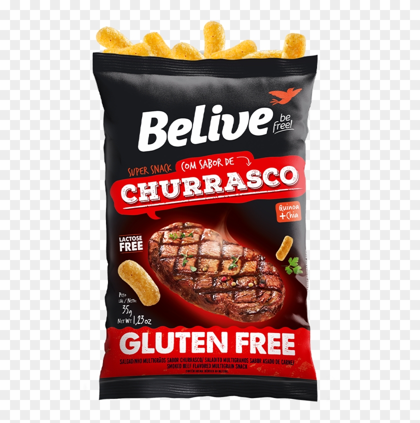 Snack Sabor Churrasco Compre Online - Salgadinho Belive Clipart #4659173