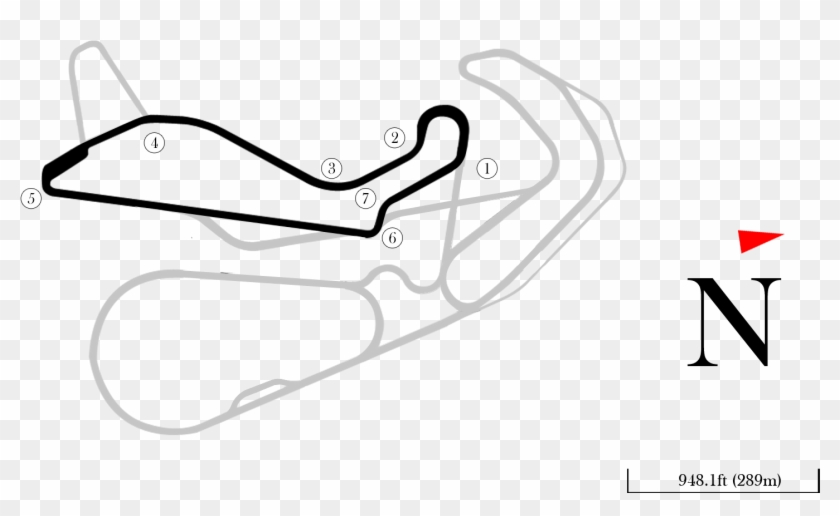 Highlands Motorsport Park - Line Art Clipart