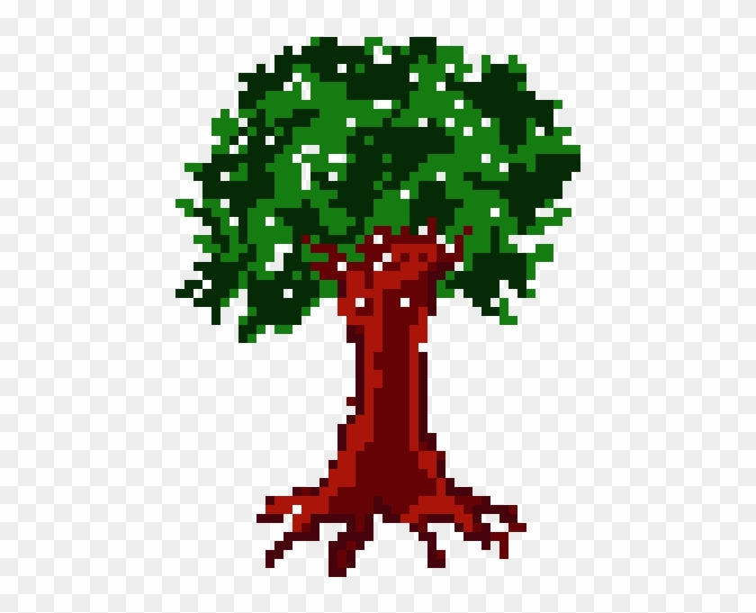 Pixel Tree - Graphic Design Clipart #4660025