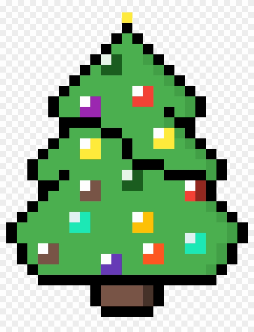 Christmas Tree - Pixel Art - Albero Di Natale Pixel Art Clipart #4660050