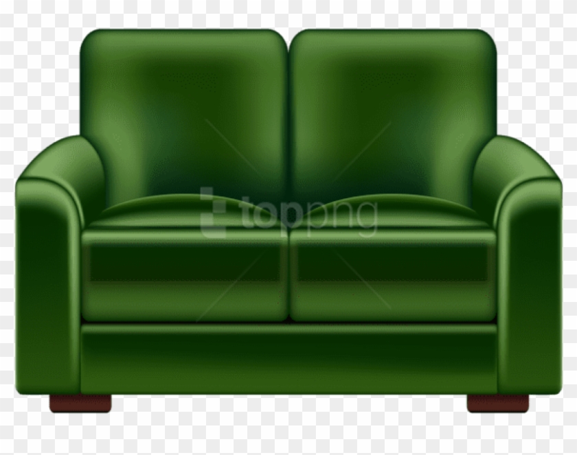 Free Png Download Green Loveseat Transparent Clipart - Loveseat #4660651