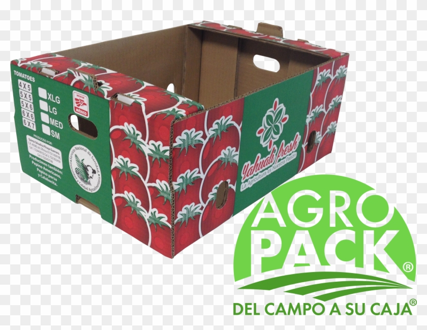 Cajas De Cart N Agr Colas Tomate - Caja De Carton Para Limon Clipart #4660896