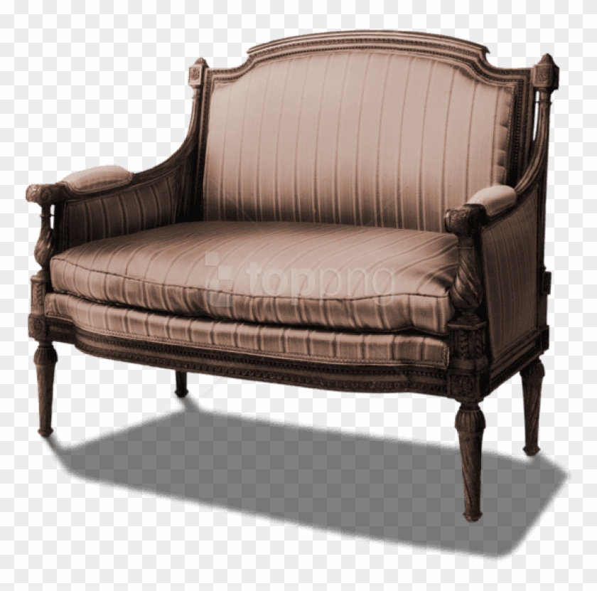 Free Png Download Transparent Vintage Seat Clipart - Png Sofa Vintage