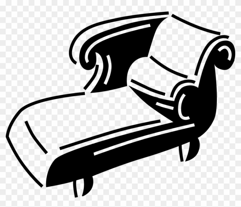 Vector Antique Victorian Couch Vector Image Illustration - Bench Clipart