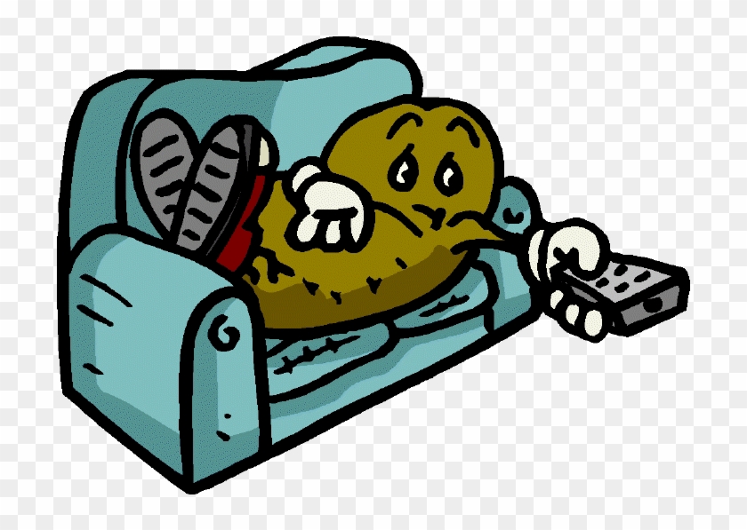 Couch Potato Free Clipart , Png Download - Cartoon Couch Potato Gif Transparent Png #4661076