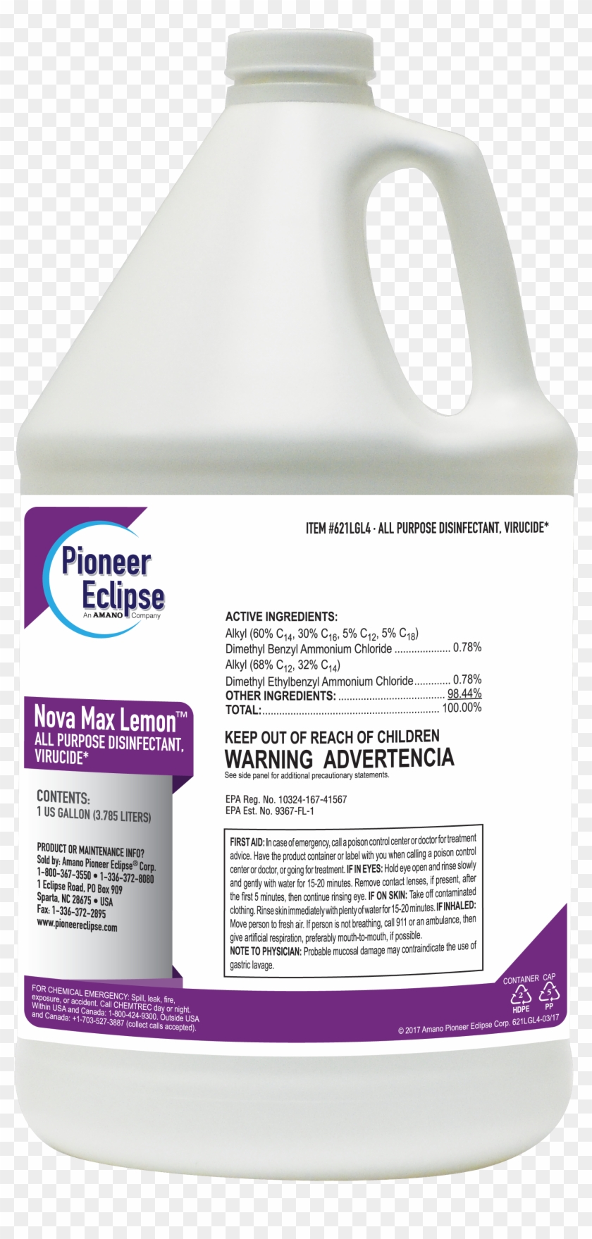 Nova Max Lemon-high Resolution Png - Bottle Clipart