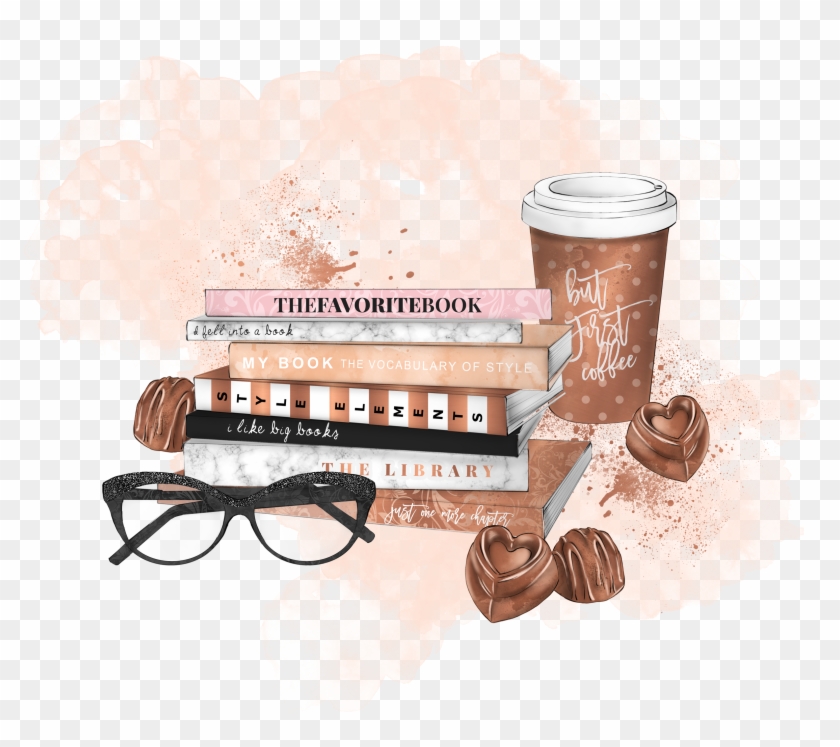 Lvbksstackvingette - Book Clipart