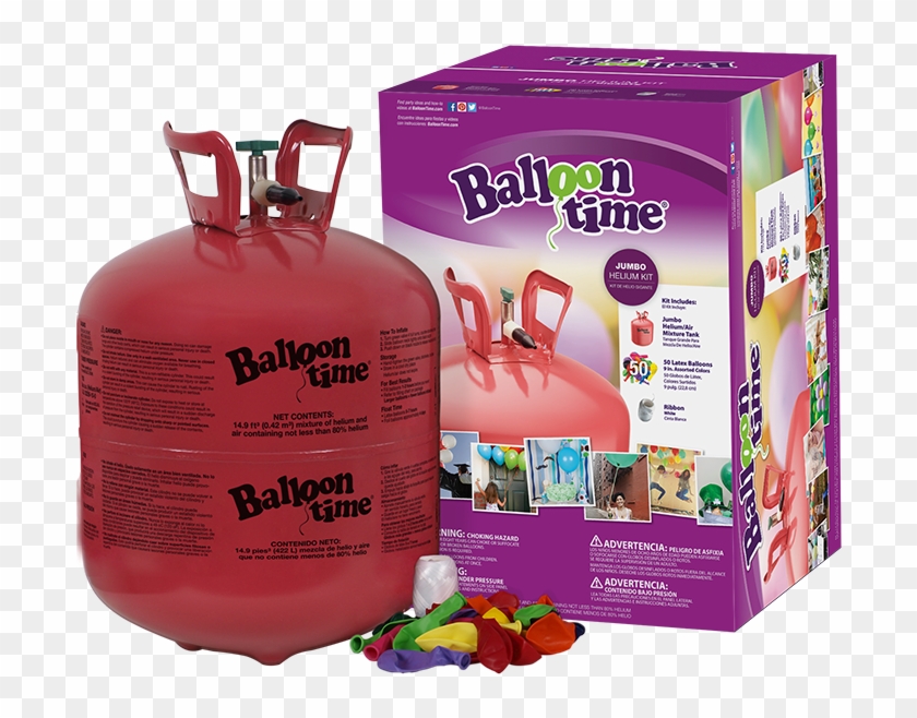 12 In Jumbo Kit Eng Sp1 - Balloon Time Jumbo Helium Tank Clipart #4661736
