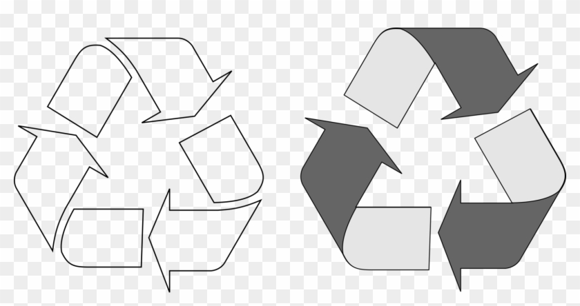 Recycling Symbol Paper Recycling Biodegradation - Flecha De Reciclaje Blanco Clipart #4661836