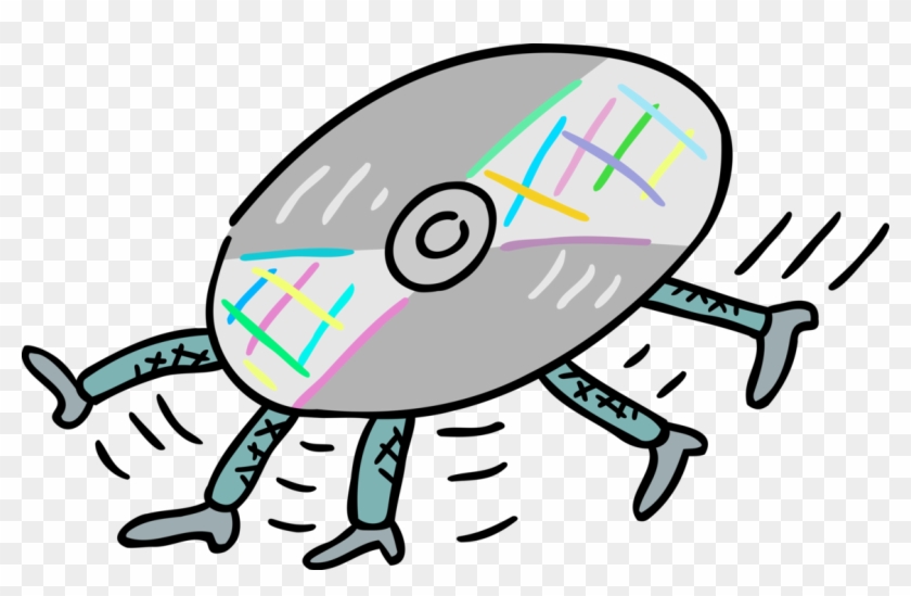 Vector Illustration Of Cd Rom Compact Disc Or Dvd Disk Clipart