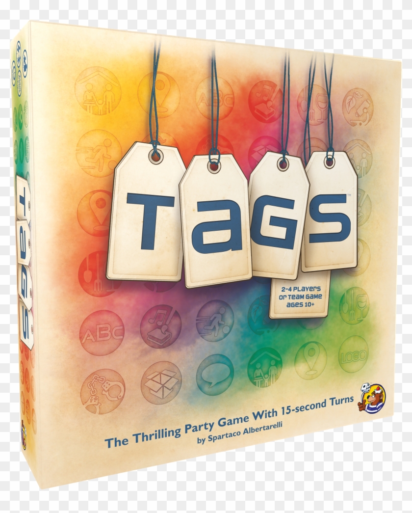 Tags 3d Box Left - Tags Asmodee Clipart #4662534
