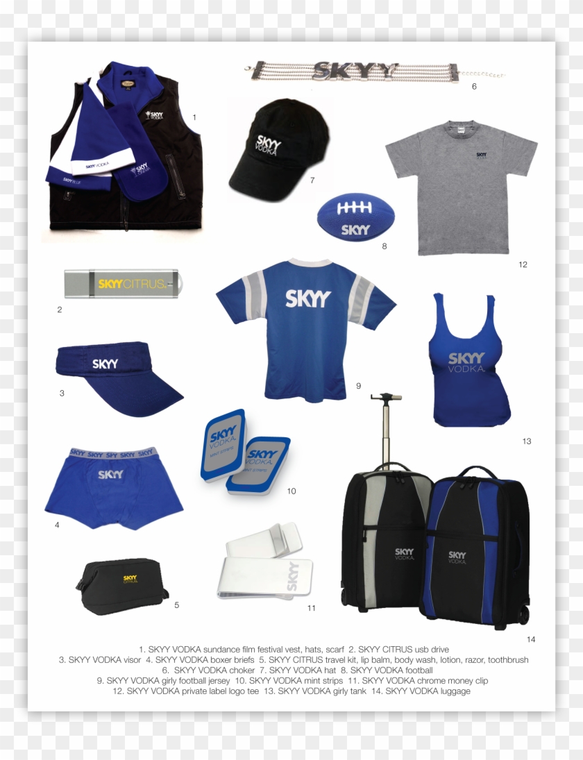 Branded Advertising Products Created For Skyy Vodka - Bag Clipart