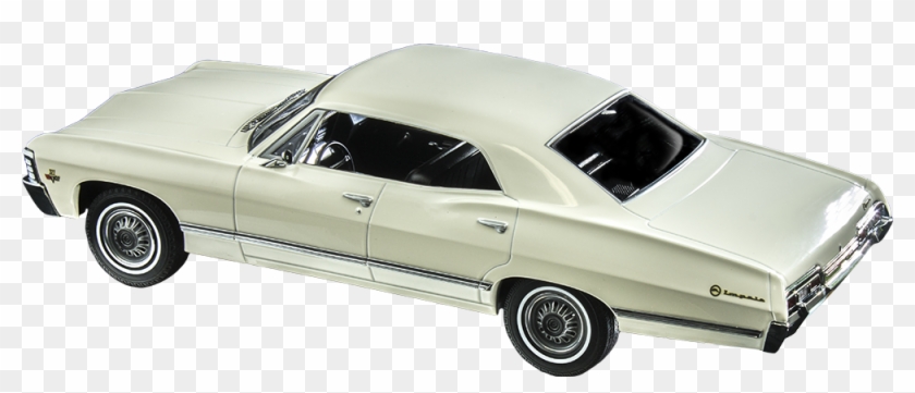 1967 White Chevrolet Impala - Classic Car Clipart #4663242
