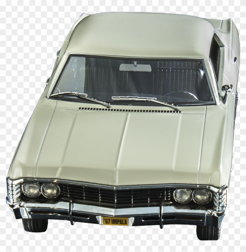 1967 White Chevrolet Impala - Antique Car Clipart