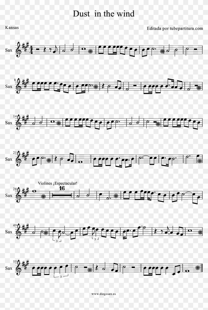 Tubescore Dust In The Wind By Kansas Sheets Music For - Eric Dolphy Out To Lunch Sheet Clipart #4663482