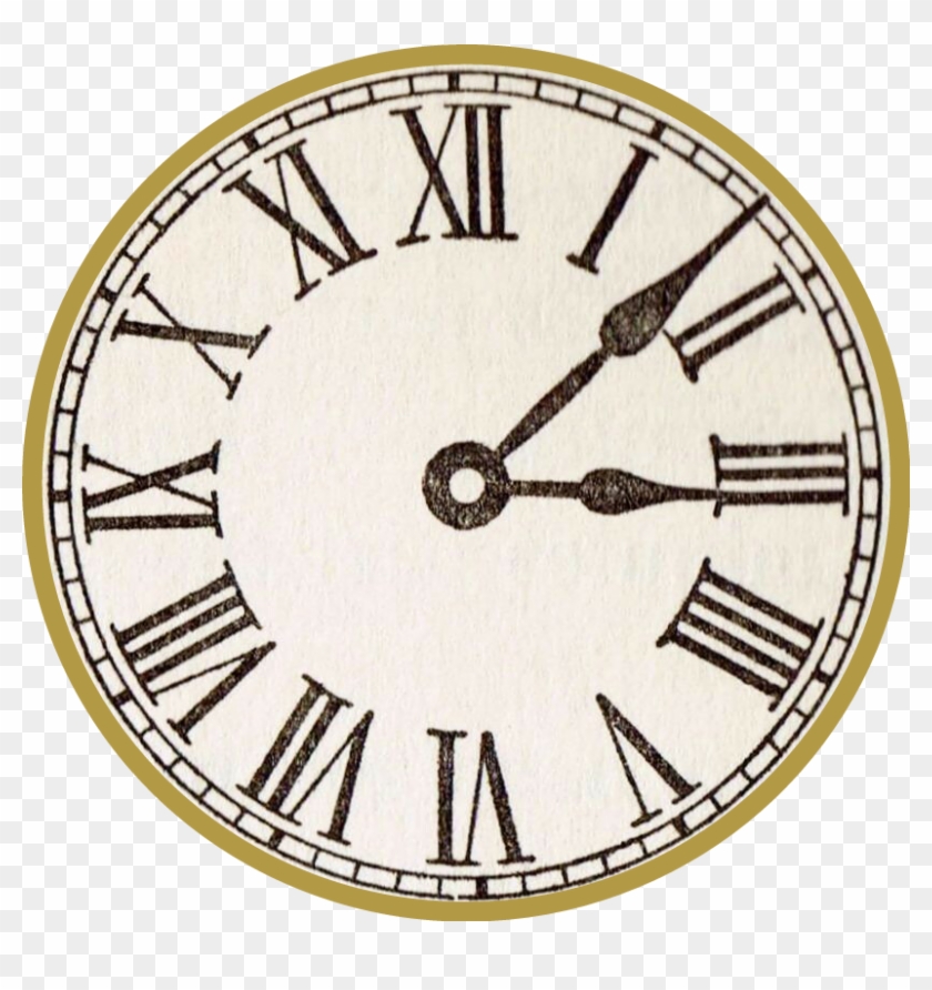 Relogio Sticker - Old Clock Face Roman Numerals Clipart