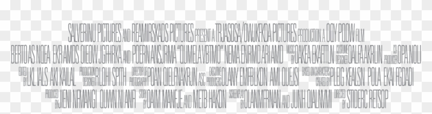 Movie Credits Png - Movie Credits Template Transparent Clipart #4664643