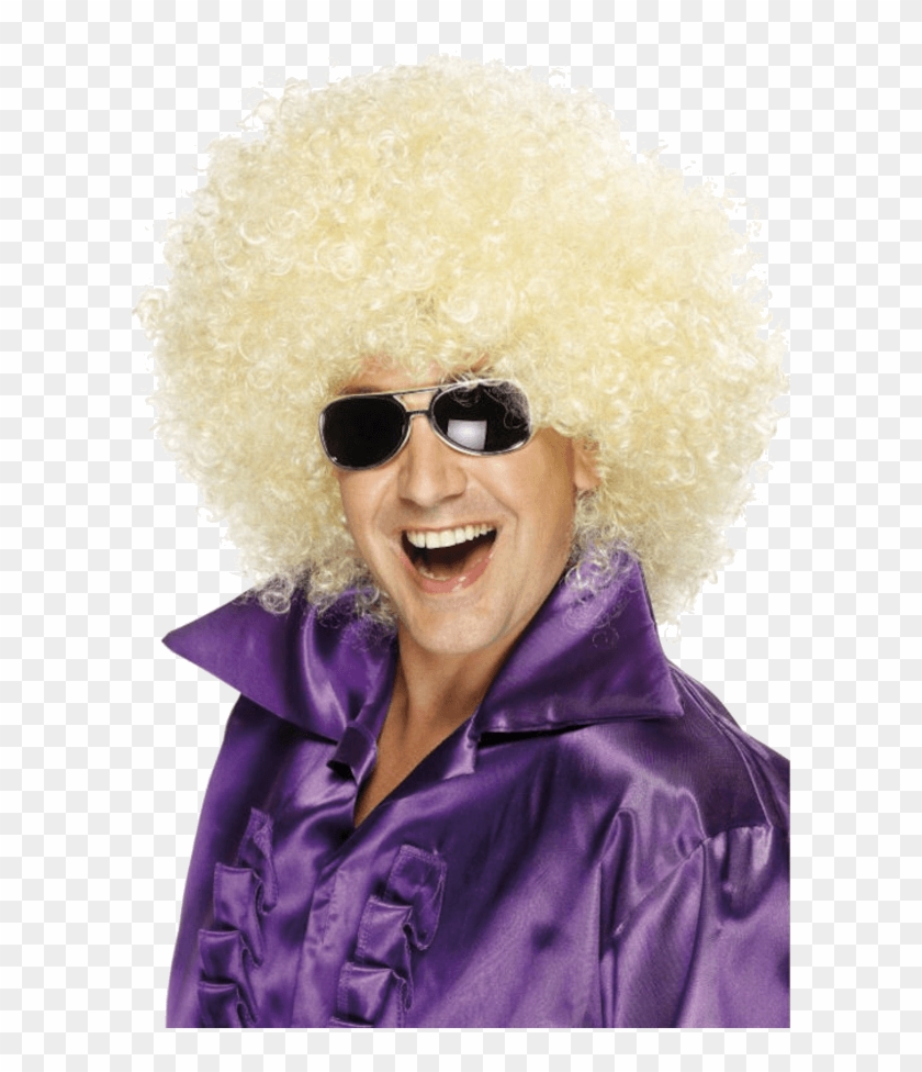 Big Afro Wig - Huge Blond Afro Clipart #4664849