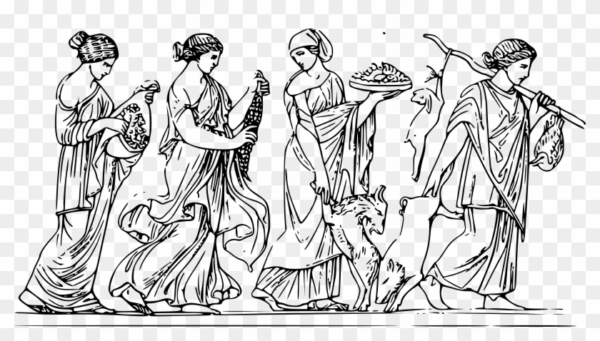 Png - People Working In Ancient Greece Clipart