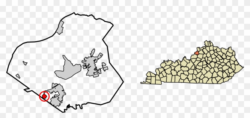 Map Of Kentucky Clipart #4665174