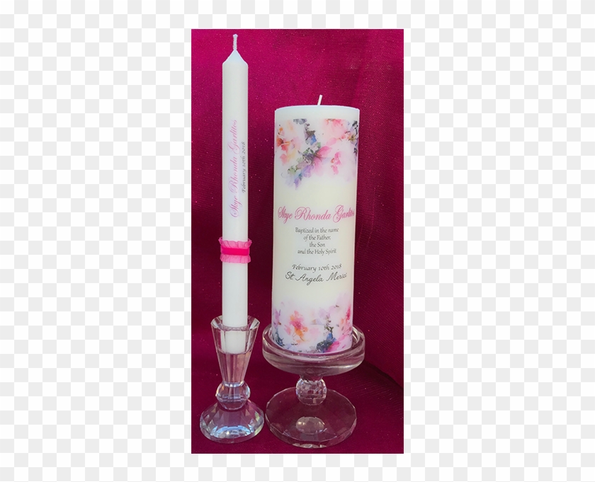 Floral Baptism Set - Unity Candle Clipart