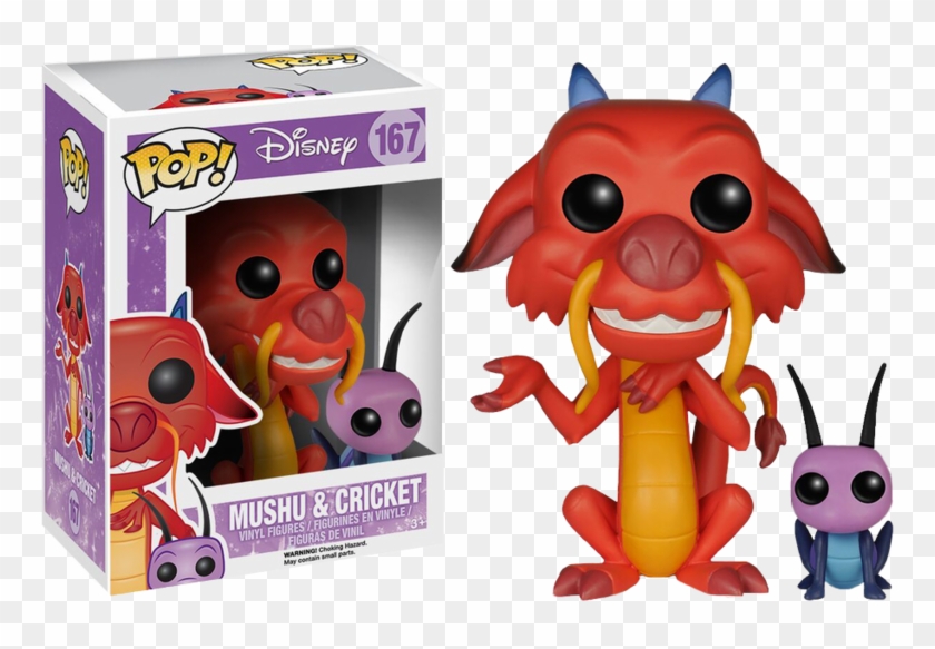 Mushu & Cricket Pop Vinyl Figure - Funko Pop Mushu Clipart #4665818
