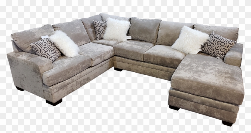 Delta Hollywood Glam Silver Sectional Sofa Xl - Sofa Bed Clipart