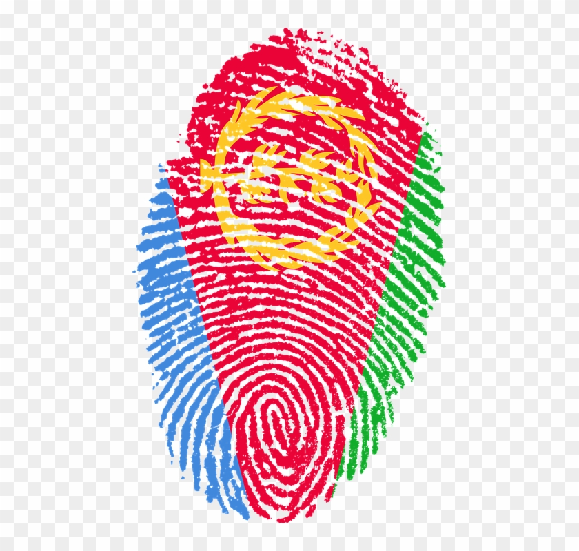 Eritrea, Flag, Fingerprint, Country, Pride, Identity - Eritrea Flag Clipart #4666009