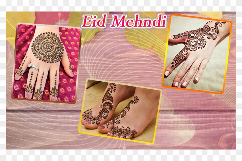Eid Muabarak Mehndi Simple Fancy New Henna Design لقطة - Stylish Mehndi Latest Design Clipart