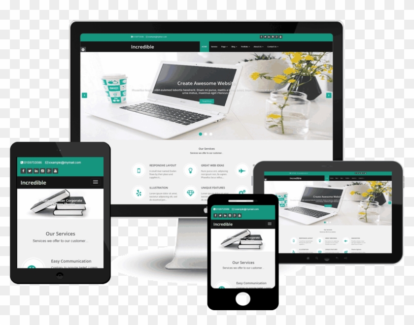 Incredible - Premium Wordpress Themes Clipart