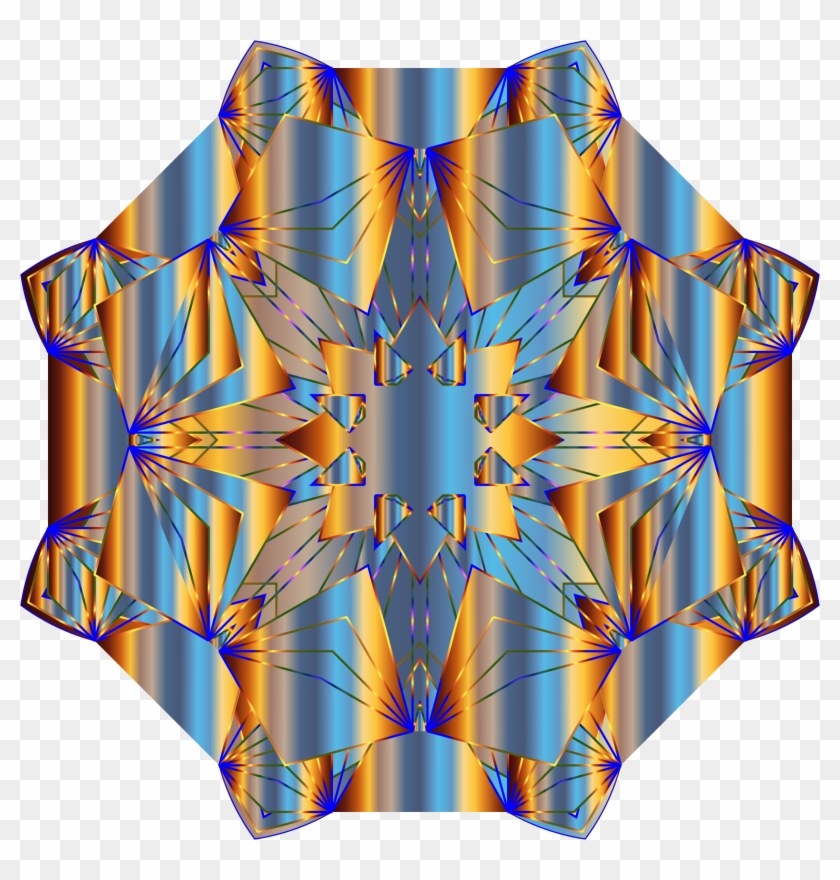 This Free Icons Png Design Of Chromatic Star Mandala - Illustration Clipart #4666402