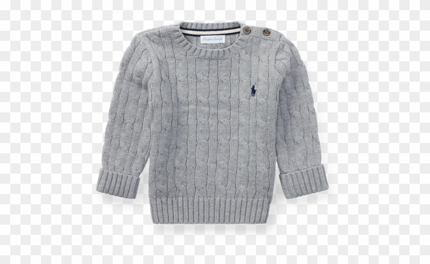 Ralph Lauren Baby Boys Cable-knit Cotton Sweater - Cardigan Clipart