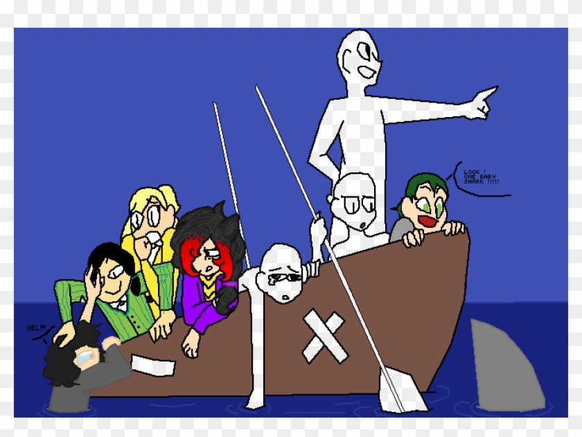 Baby Shark " - Cartoon Clipart #4666555