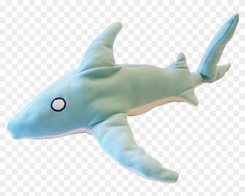 Baby Fleece Blue Shark - Great White Shark Clipart #4666835