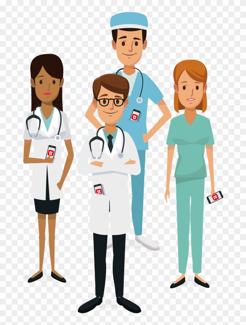 Medical Clipart Health Care Provider - Nurses And Patients Clip Art - Png Download