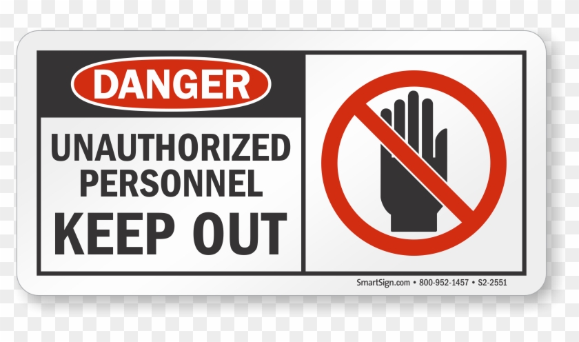 Unauthorized Personnel Keep Out Osha Danger Sign - Sign Clipart