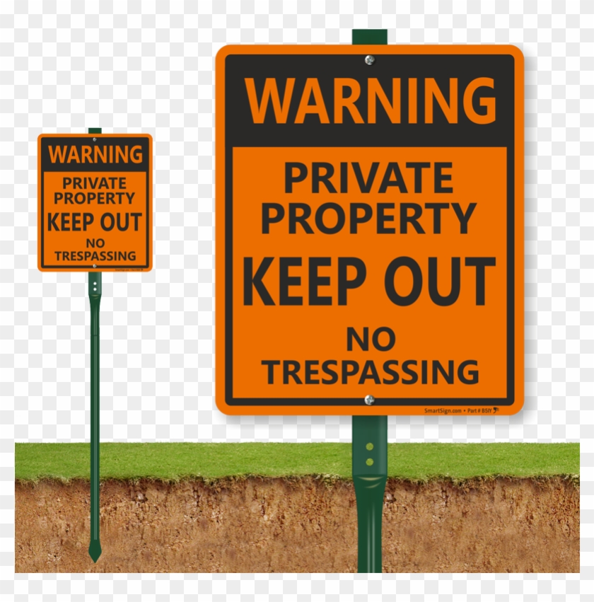 Keep Out No Trespassing Sign - Signs Clipart #4667827