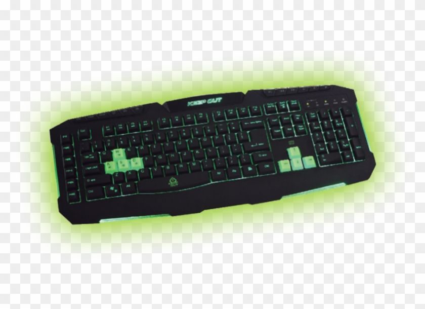 Backlit Keyboard F90 Green Keep Out - Keep Out F90 Keyboard Clipart