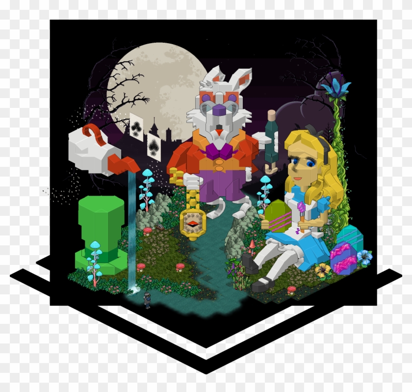El Conejo Blanco - Habbo R3start Clipart #4668520