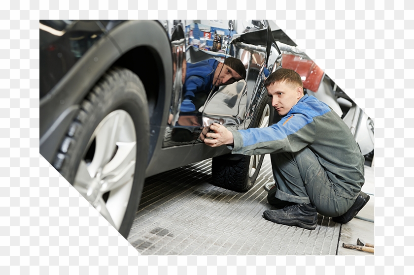 Paintless Dent - Body Shop Technician Clipart