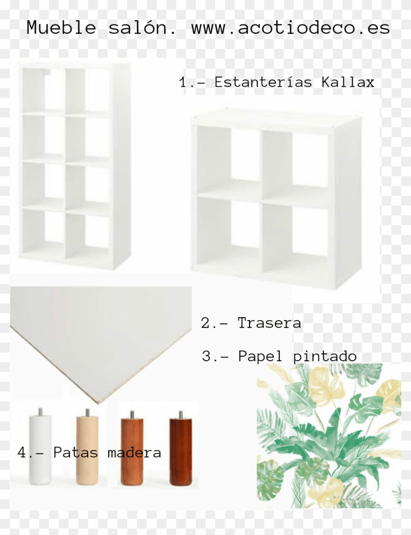 Tunear La Estantería Kallax Con Papel Pintado Decora - Estanteria Kallax Ikea Tuneada Clipart